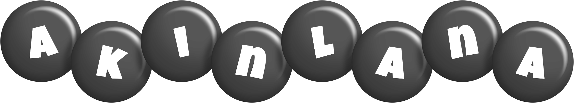 Akinlana candy-black logo