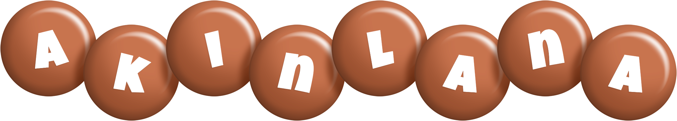 Akinlana candy-brown logo
