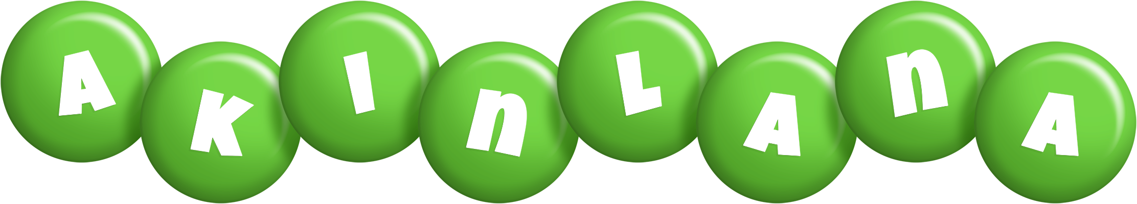 Akinlana candy-green logo