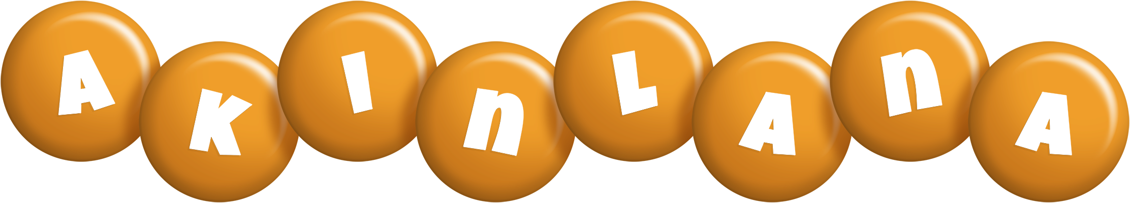 Akinlana candy-orange logo