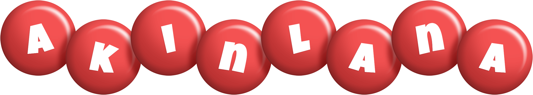 Akinlana candy-red logo