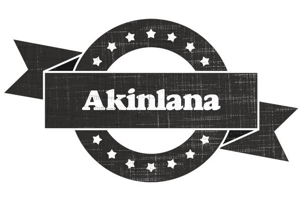 Akinlana grunge logo