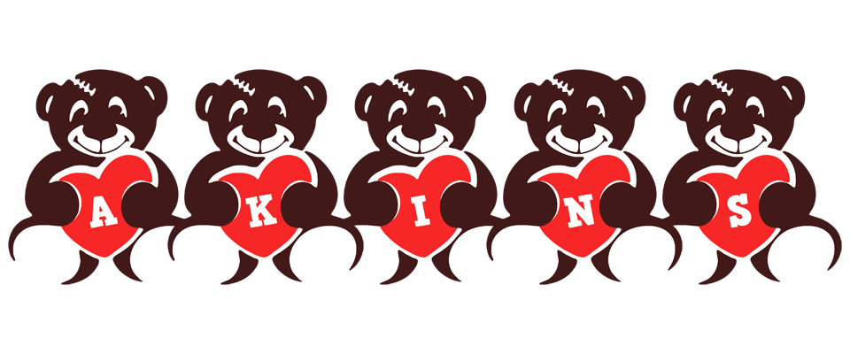 Akins bear logo