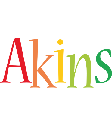 Akins birthday logo