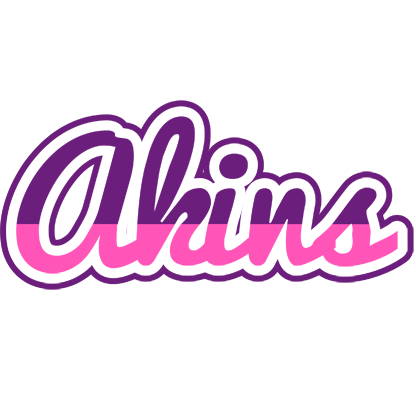 Akins cheerful logo