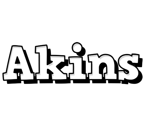 Akins snowing logo
