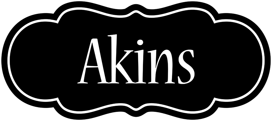 Akins welcome logo