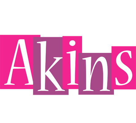 Akins whine logo
