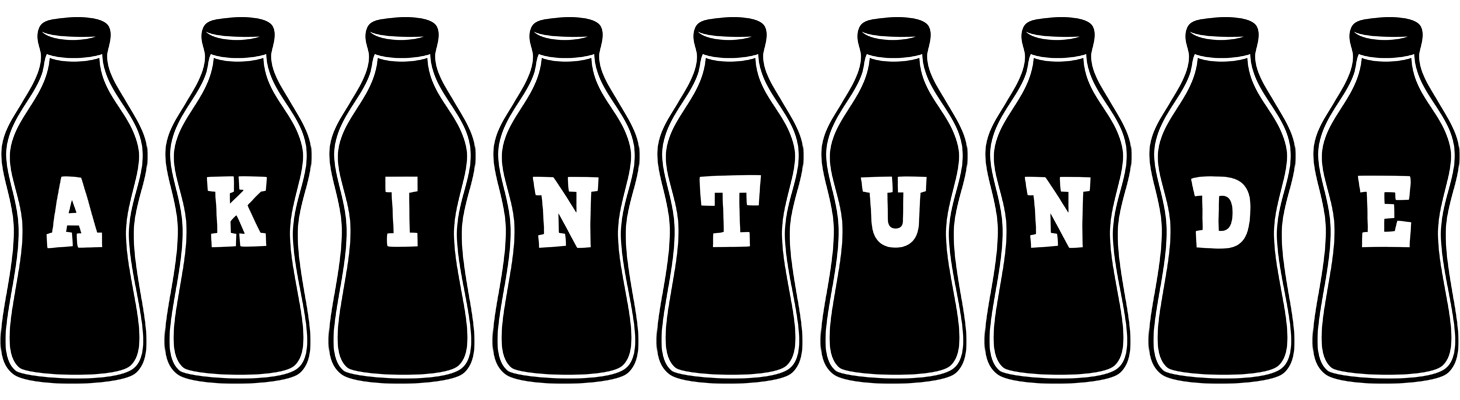 Akintunde bottle logo