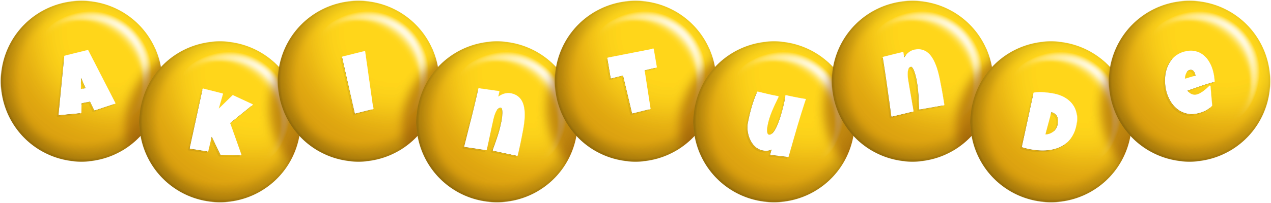 Akintunde candy-yellow logo