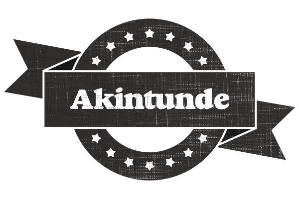 Akintunde grunge logo