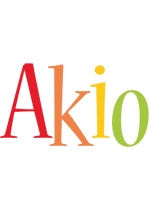 Akio birthday logo