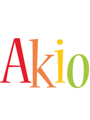Akio birthday logo
