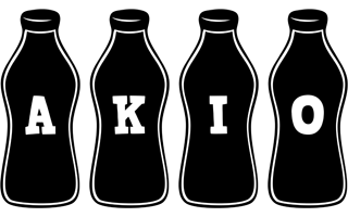 Akio bottle logo