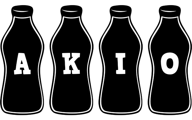 Akio bottle logo