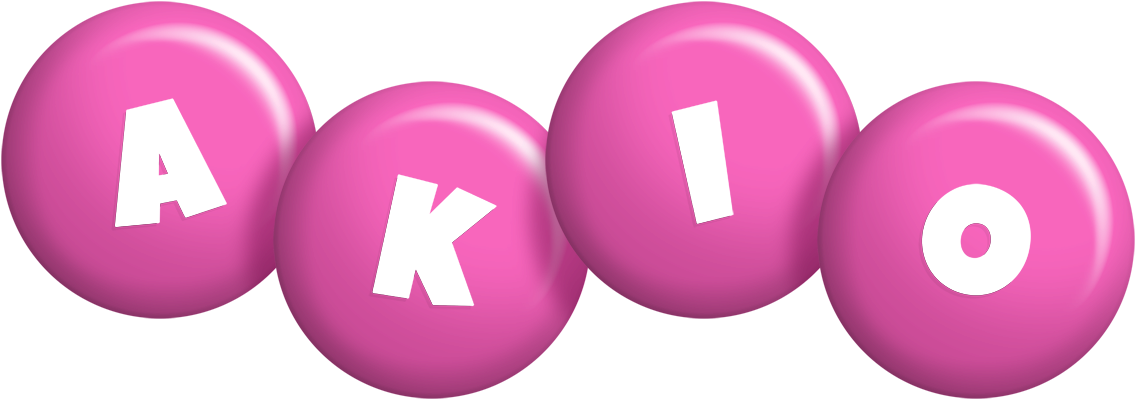 Akio candy-pink logo