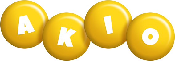 Akio candy-yellow logo