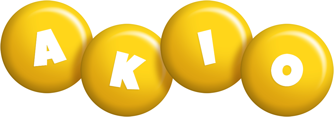 Akio candy-yellow logo