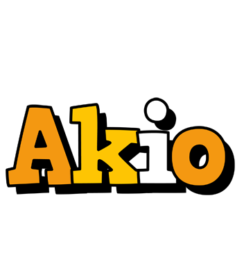 Akio cartoon logo