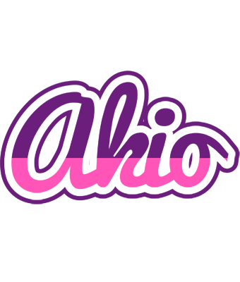 Akio cheerful logo
