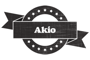 Akio grunge logo