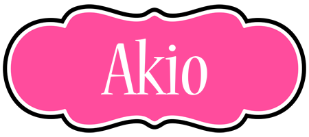 Akio invitation logo