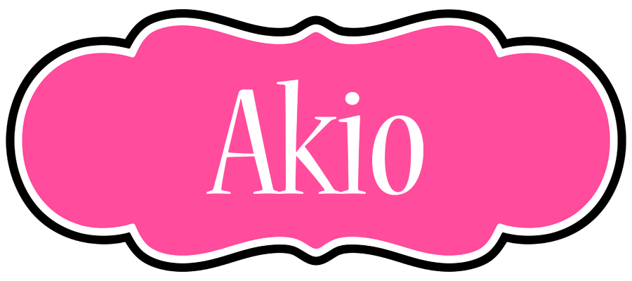 Akio invitation logo