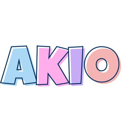 Akio pastel logo