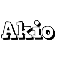 Akio snowing logo