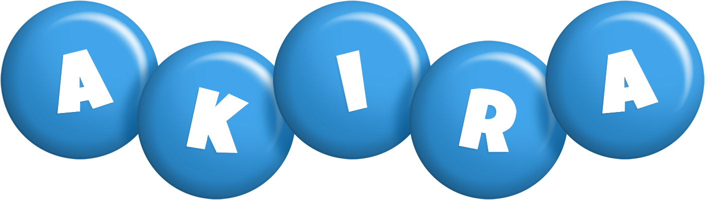 Akira candy-blue logo