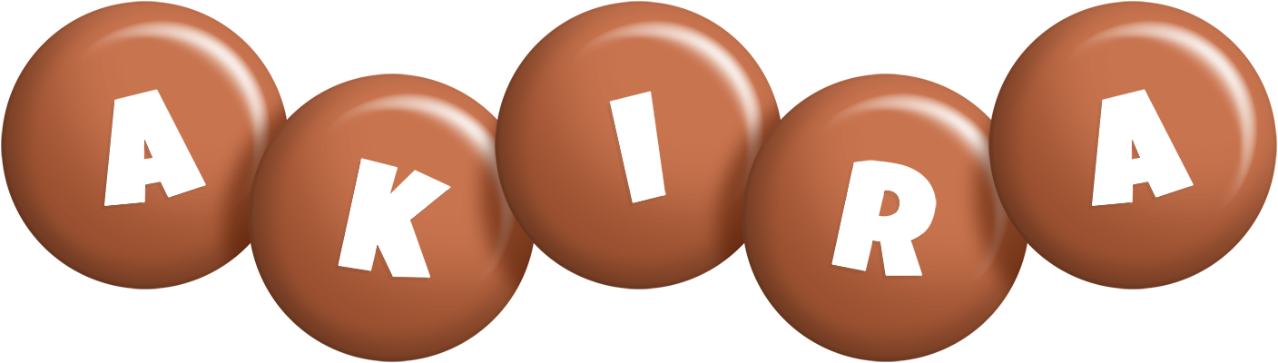 Akira candy-brown logo
