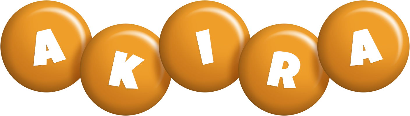 Akira candy-orange logo