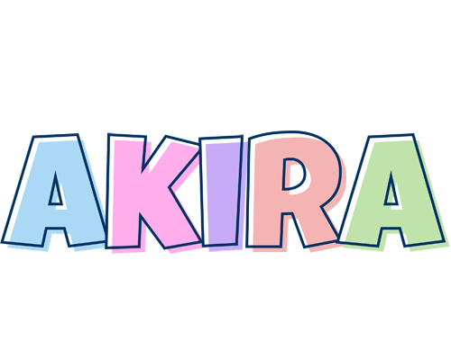 Akira pastel logo