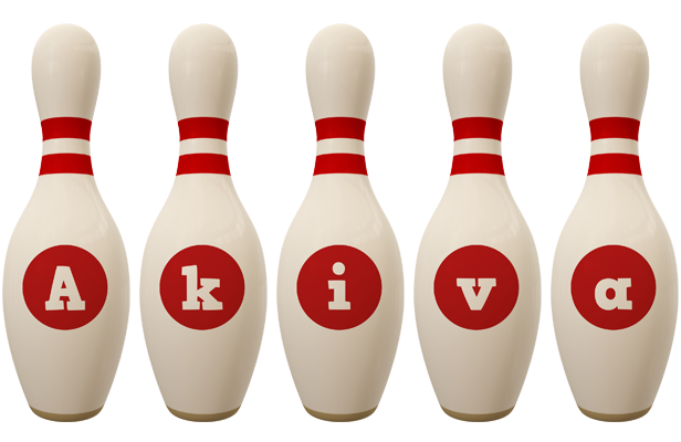 Akiva bowling-pin logo