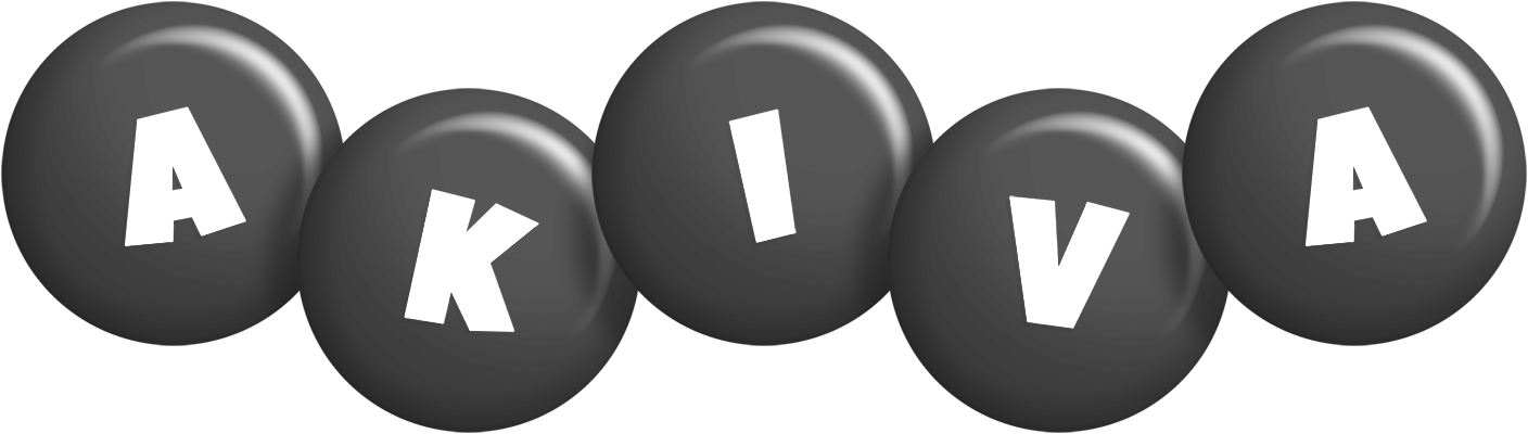 Akiva candy-black logo