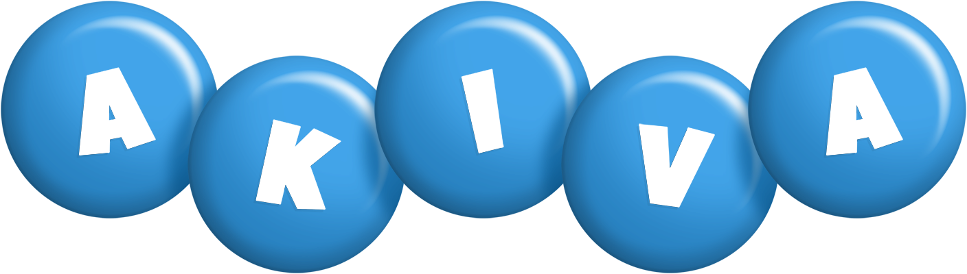 Akiva candy-blue logo