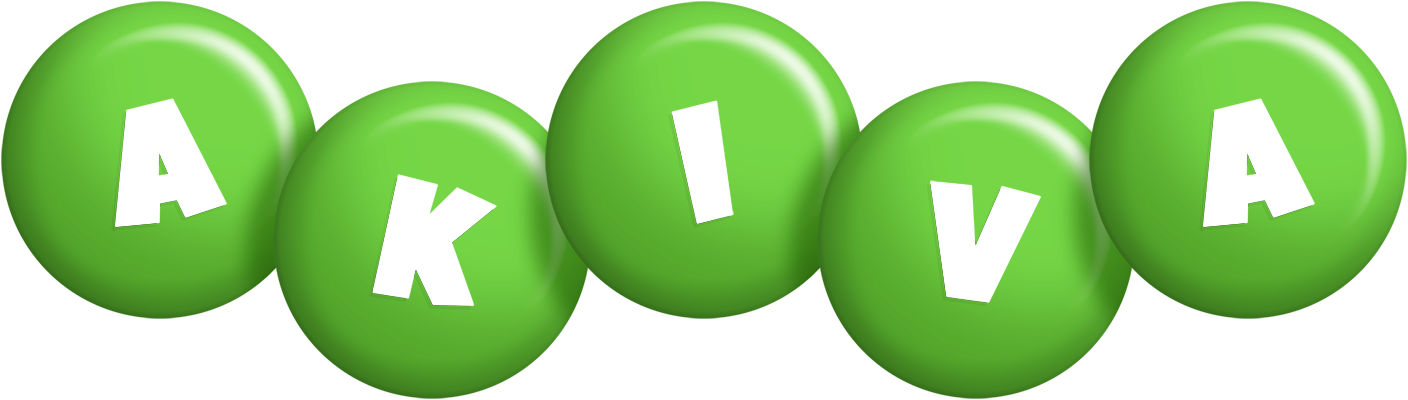 Akiva candy-green logo