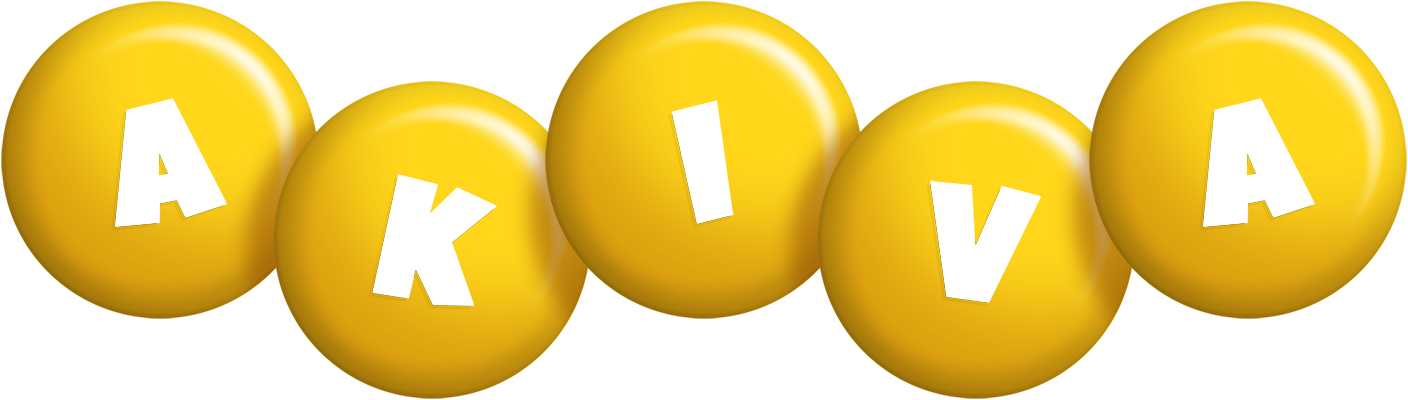 Akiva candy-yellow logo