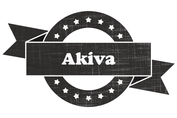 Akiva grunge logo