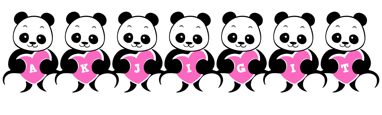 Akjigit love-panda logo