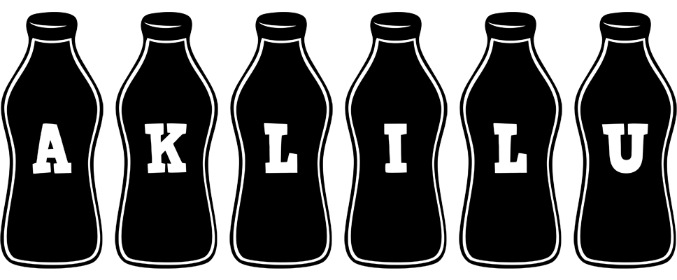 Aklilu bottle logo