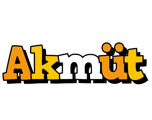 Akmüt cartoon logo