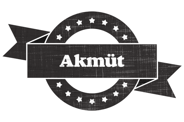 Akmüt grunge logo