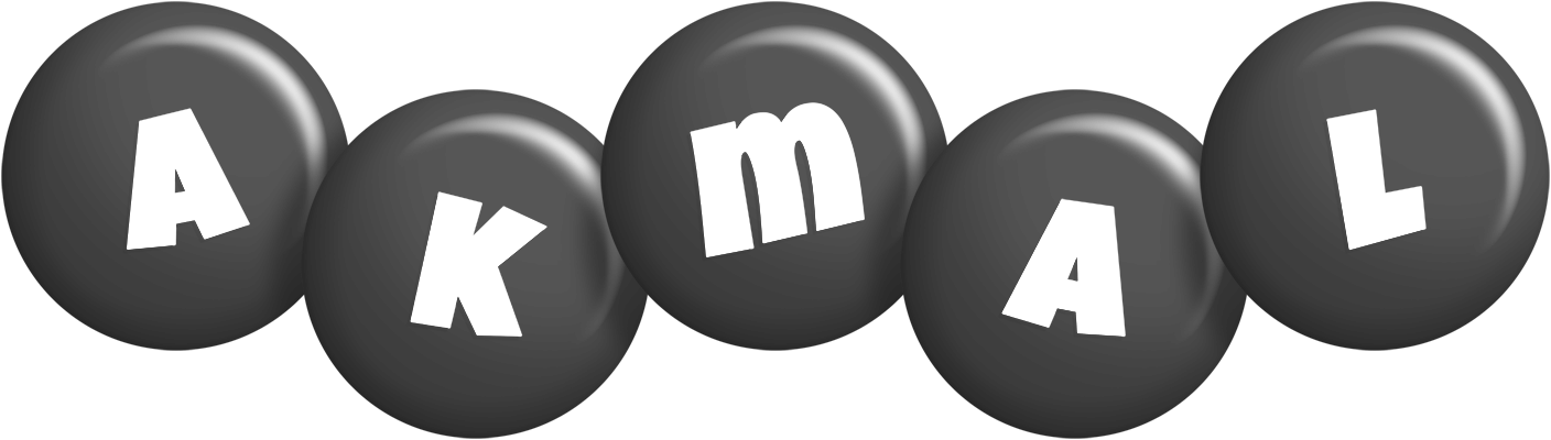 Akmal candy-black logo