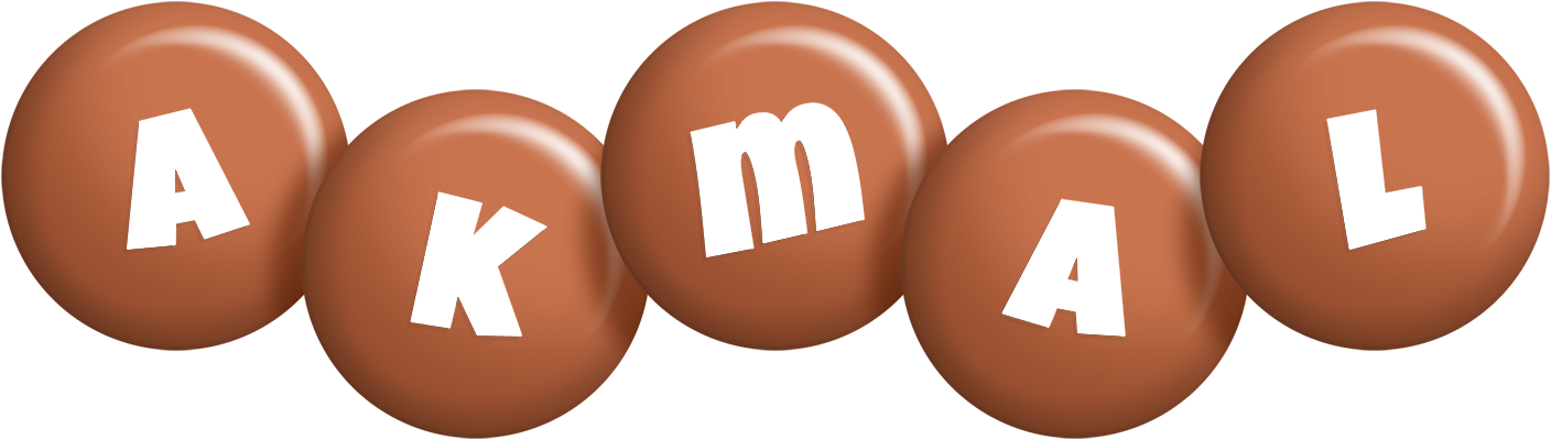 Akmal candy-brown logo