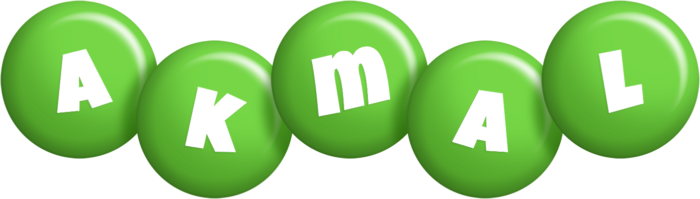 Akmal candy-green logo