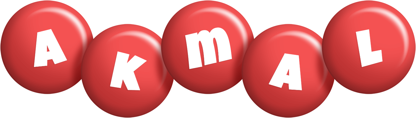 Akmal candy-red logo