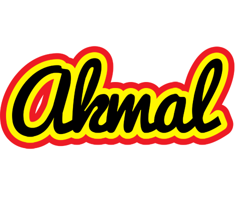 Akmal flaming logo
