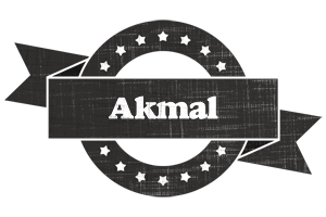 Akmal grunge logo