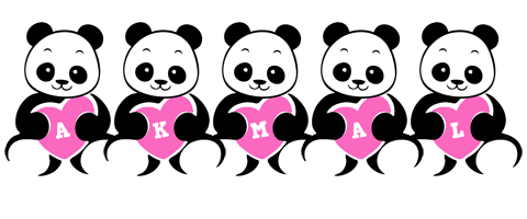 Akmal love-panda logo